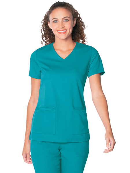 Urbane Scrubs Women's Soft V-Neck Tunic with contemporary fit